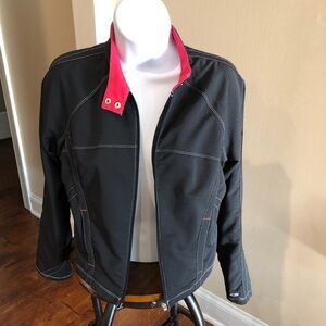 Champion Ladies Light Weight Jacket Black/Pink - Size M